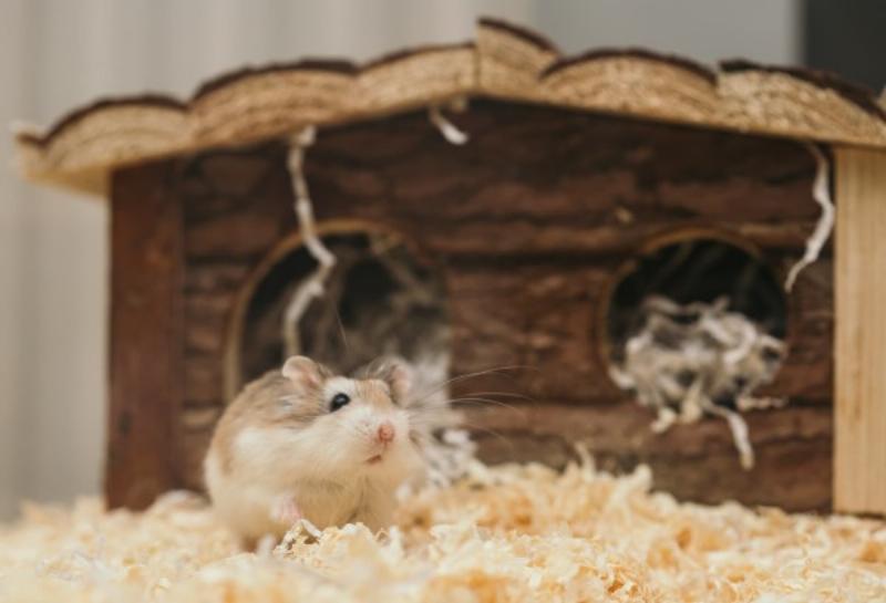 Chuột Hamster Căng Thẳng Trong Lồng