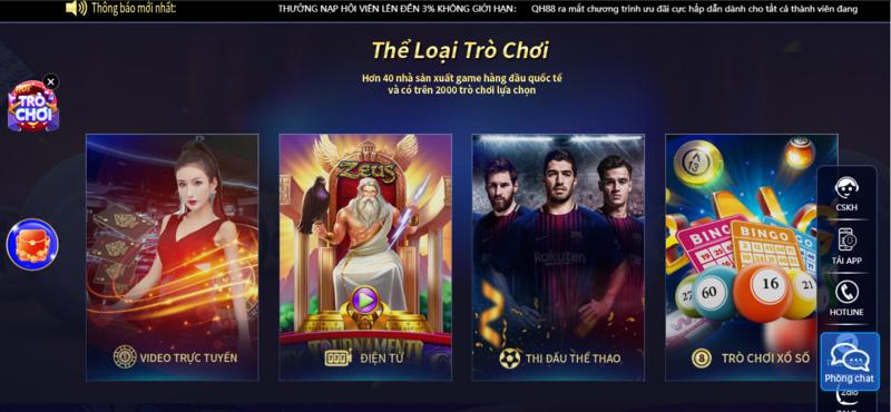 QH88 - nơi đong đầy cơ hội chiến thắng và giải thưởng lớn!
