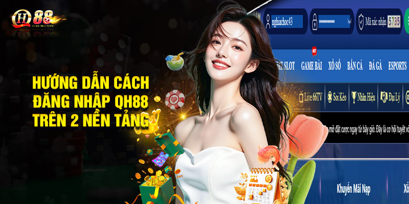 Hướng dẫn cách đăng nhập QH88 trên 2 nền tảng